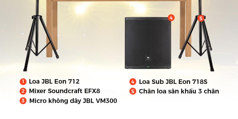 Dàn Âm Thanh Sân Khấu Biểu Diễn Karaoke Acoustic SK02