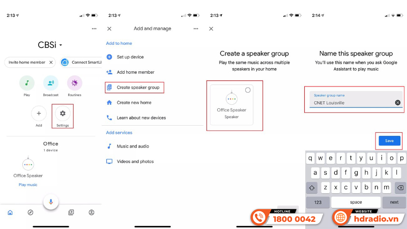 Kết nối không dây nhiều Loa Bluetooth qua Ứng dụng Google Home