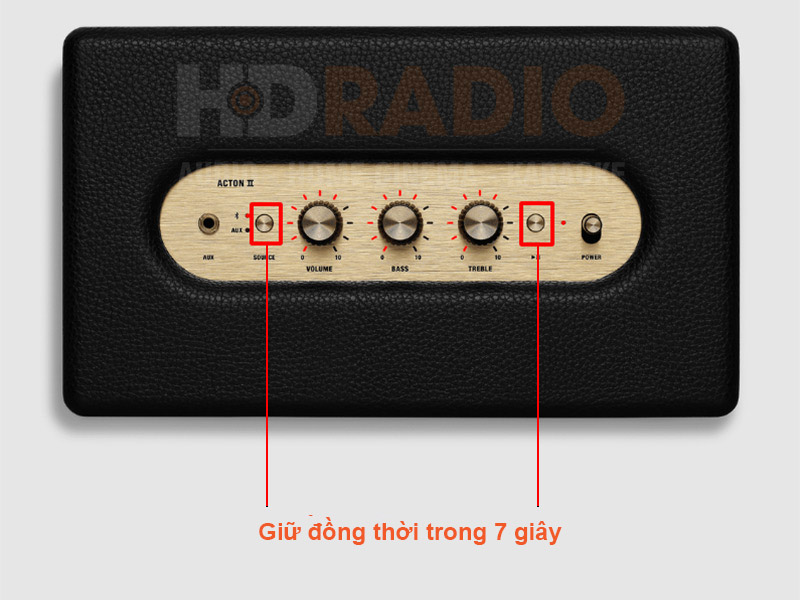 Reset (cài đặt) loa marshall Acton 2 về mặc định