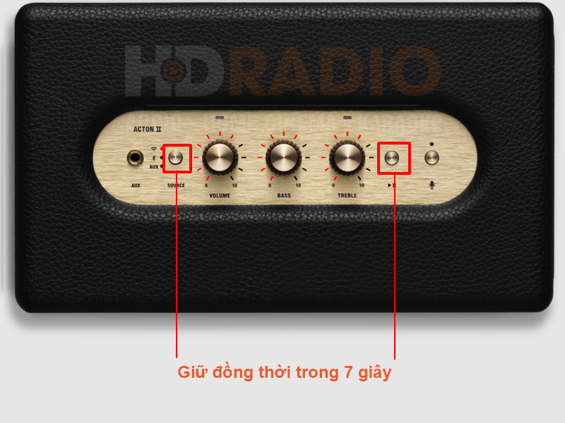 Reset (cài đặt) loa marshall Acton 2 Voice google về mặc định