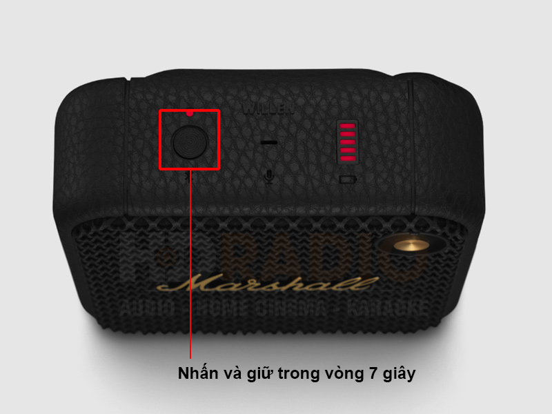 Reset (cài đặt) loa marshall Willen về mặc định