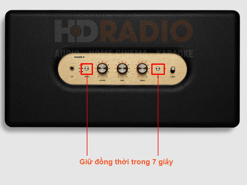 Reset (cài đặt) loa marshall Woburn 2