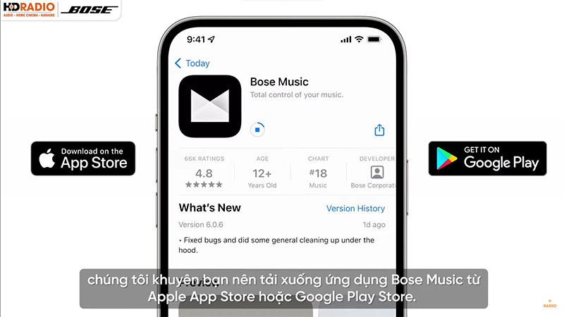 cai tai va su dung ung dung Bose Music