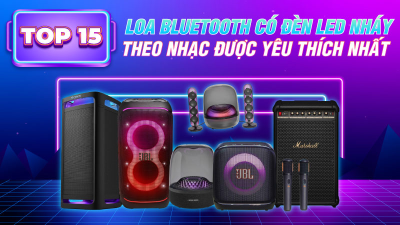 Top 15 loa bluetooth LED nháy theo nhạc cực đẹp được yêu thích nhất