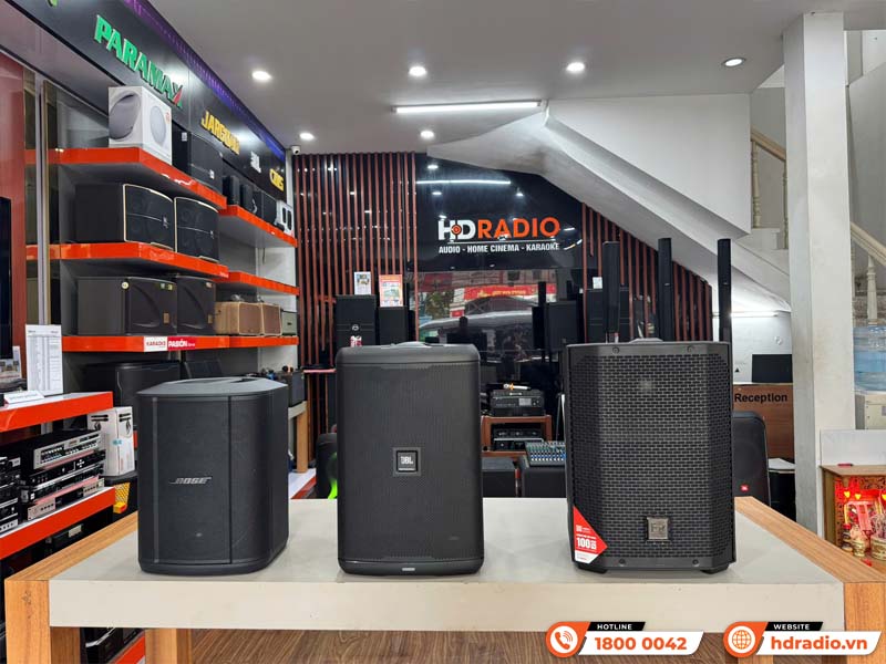 JBL EON ONE Compact, Bose S1 Pro Plus, Electro-Voice Everse 8 Nên Chọn Loa nào