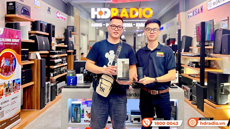 hình ảnh thực tế khách hàng mua sản phẩm Loa Bose chính hãng tại HDRadio