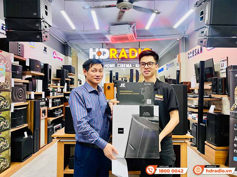 hình ảnh thực tế khách hàng mua sản phẩm Loa Bose chính hãng tại HDRadio