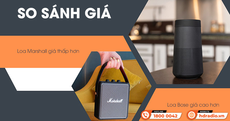 So Sánh Loa Bose với Loa Marshall Mới Nhất