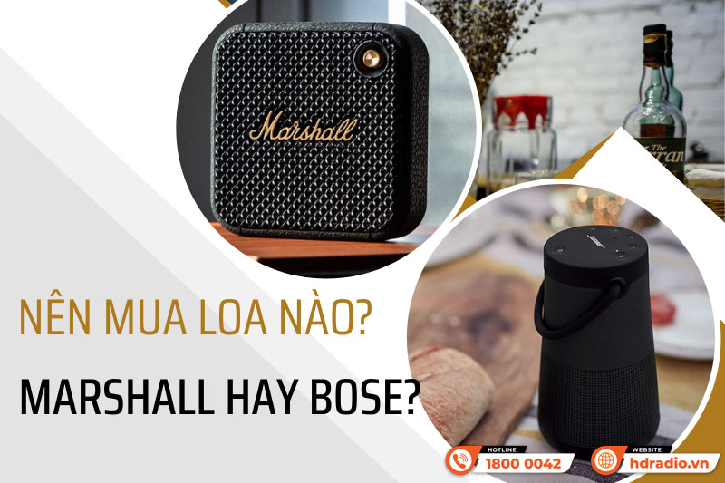 So Sánh Loa Bose với Loa Marshall Mới Nhất