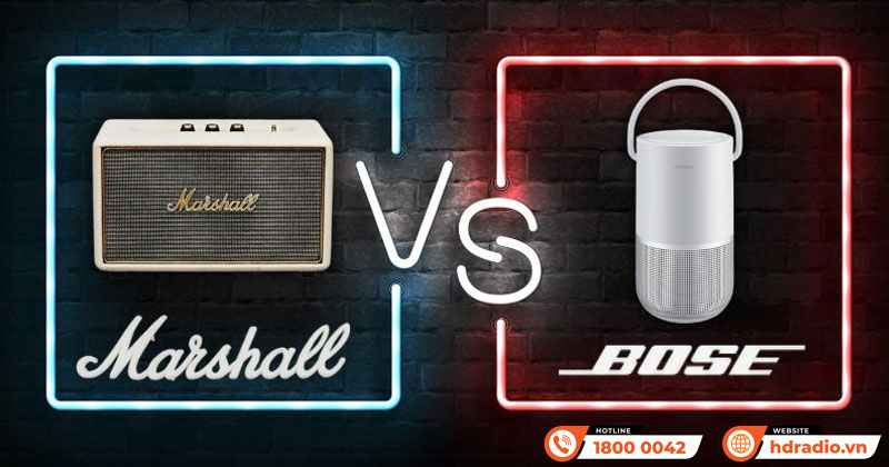 So Sánh Loa Bose với Loa Marshall Mới Nhất