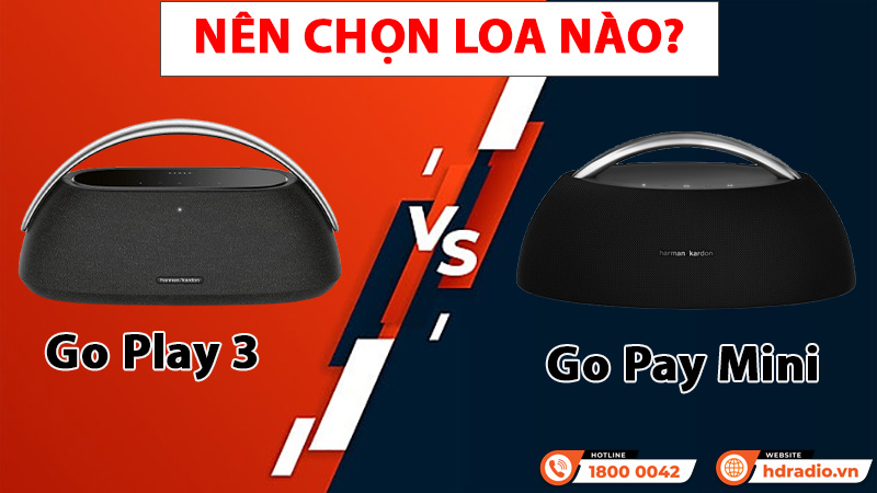 So sánh Loa Harman Kardon Go Play Mini và Loa Harman Kardon Go Play 3