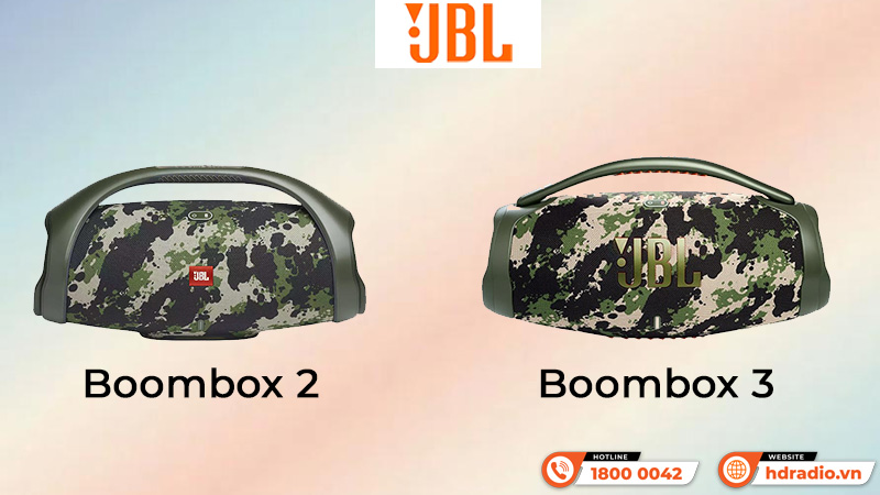 So sánh Loa JBL Boombox 2 và Loa JBL Boombox 3