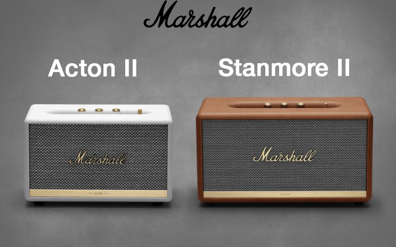 So sánh loa Marshall Acton 2 với loa Marshall Stanmore 2
