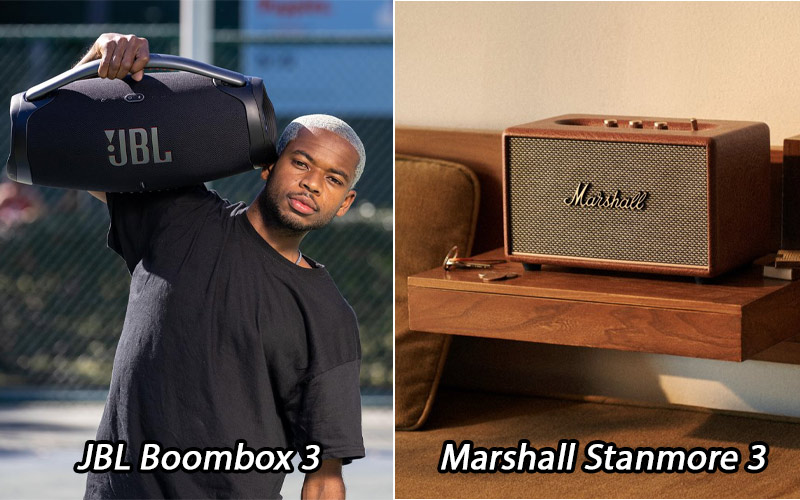 So sánh loa Marshall Stanmore 3 và loa JBL Boombox 3
