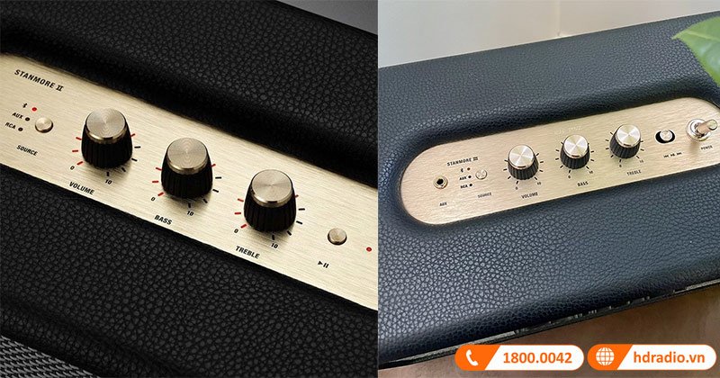 So sánh Loa Marshall Stanmore 2 và Loa Marshall Stanmore 3