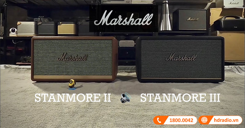 So sanh Loa Marshall Stanmore 2 VS Loa Marshall Stanmore 3