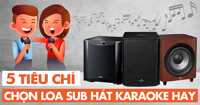 5 Tiêu Chí Chọn Loa Sub Hát Karaoke Hay