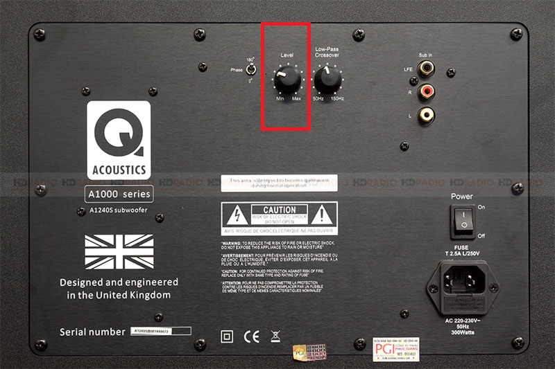 Căn chỉnh loa sub