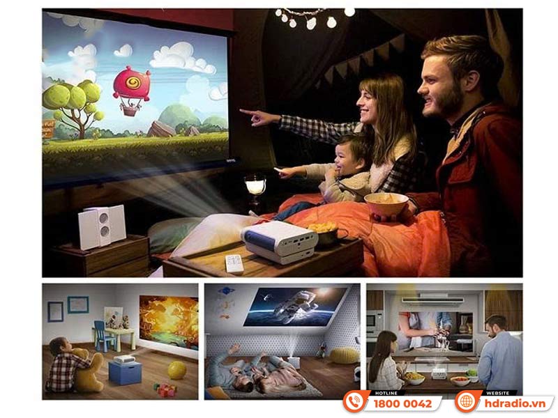 Xem máy chiếu có hại mắt không? Cách bảo vệ mắt trẻ khi xem phim