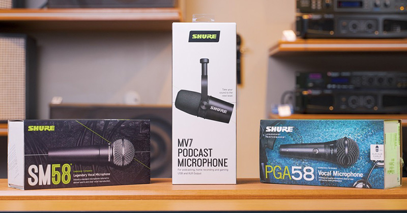 Bộ ba micro Shure đáng mua nhất năm 2025 dành cho karaoke và streamer
