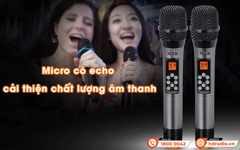 Micro karaoke cần có tính năng điều chỉnh echo không