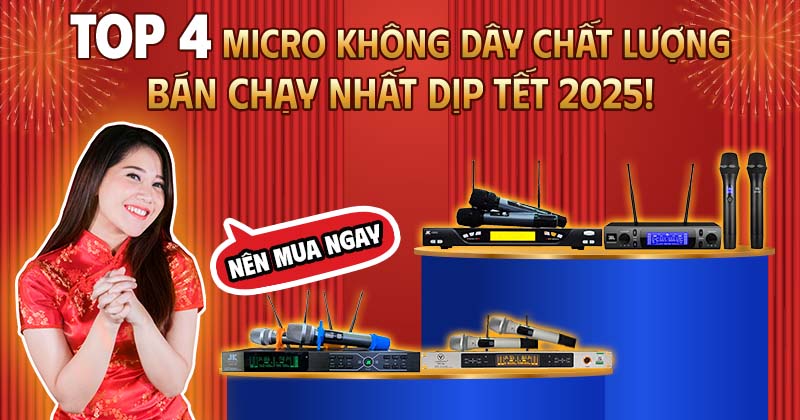 Top 4 Micro Không Dây Chất Lượng Bán Chạy Nhất - Nên Mua Ngay Dịp Tết 2025!