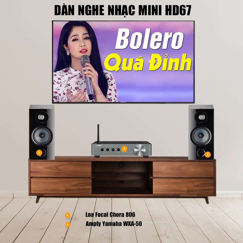 Dàn Nghe Nhạc mini cao cấp Focal HD67
