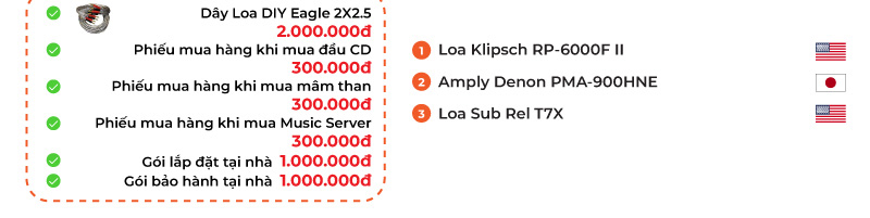 Top 10 dàn nghe nhạc Denon chất lượng được yêu thích nhất hiện nay