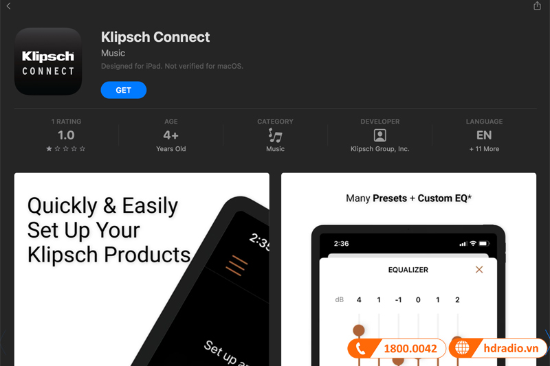hướng dẫn tải và sử dụng ứng dụng Klipsch Connect 