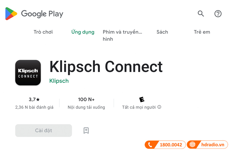 hướng dẫn tải và sử dụng ứng dụng Klipsch Connect 