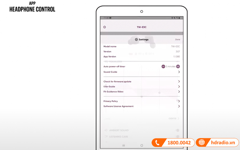 Hướng dẫn sử dụng ứng dụng Yamaha Headphones Control Hướng dẫn sử dụng ứng dụng Yamaha Headphones Control