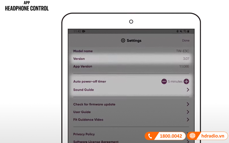 Hướng dẫn sử dụng ứng dụng Yamaha Headphones Control