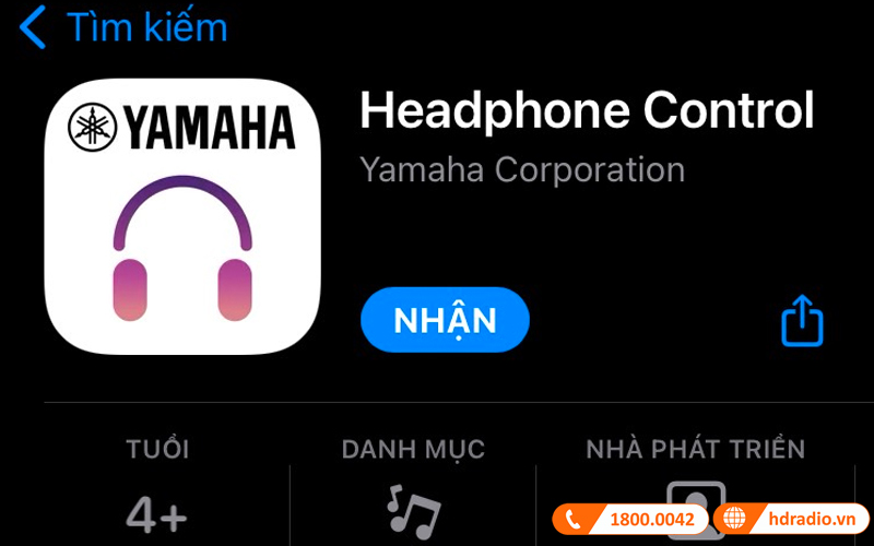 Hướng dẫn tải ứng dụng Yamaha Headphones Control