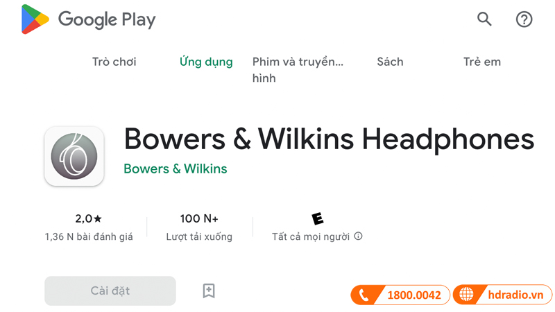 Hướng dẫn sử dụng ứng dụng Bowers & Wilkins Headphone Hướng dẫn sử dụng ứng dụng Bowers & Wilkins Headphone