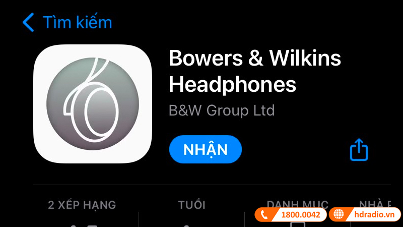 Hướng dẫn sử dụng ứng dụng Bowers & Wilkins Headphone