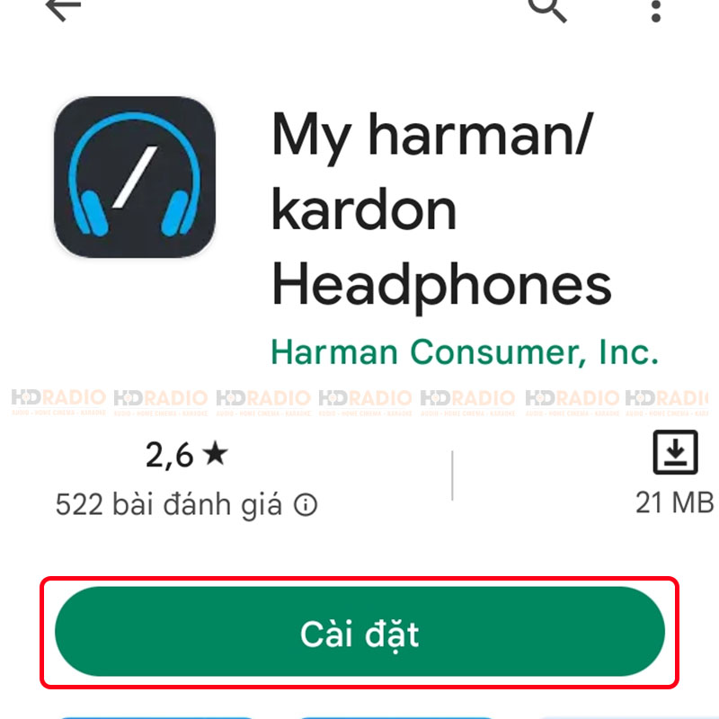 Cách tải ứng Dụng My Harman/Kardon Headphones trên Android