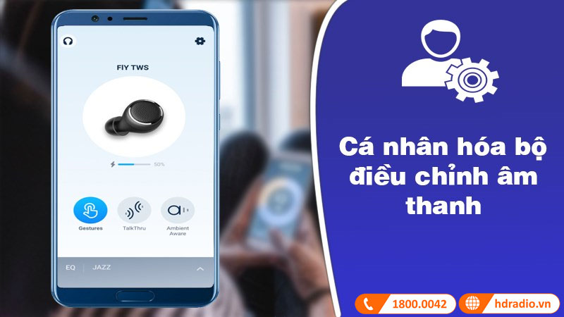 cá nhân hóa cài đặt tùy chỉnh âm thanh