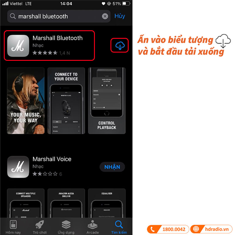 Tải ứng dụng Marshall Bluetooth trên IOS