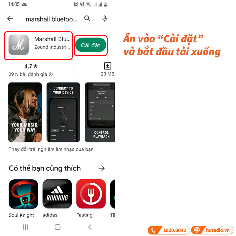 Tải ứng dụng Marshall Bluetooth trên Android