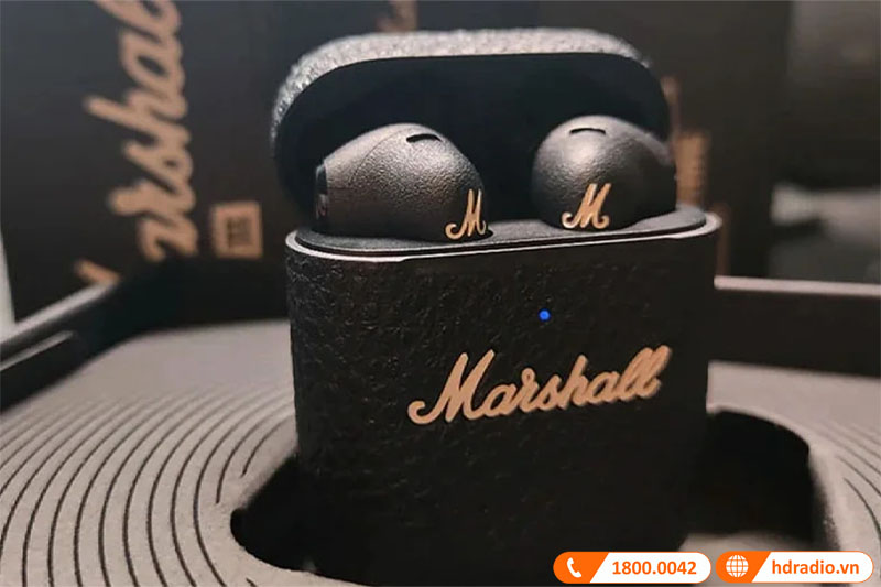 Đặt tai nghe của bạn vào hộp và giữ cho nắp mở