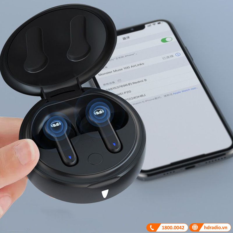ket noi tai nghe Monster voi thiet bi di dong