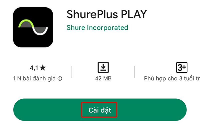 Ứng dụng ShurePlus PLAY
