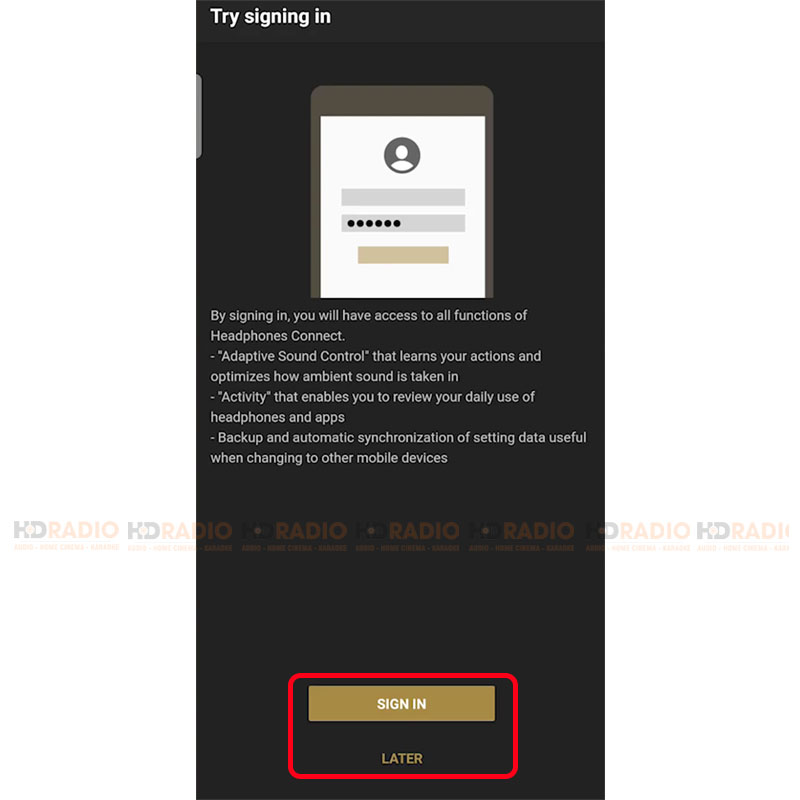 Hướng dẫn sử dụng ứng dụng Sony Headphone Connect