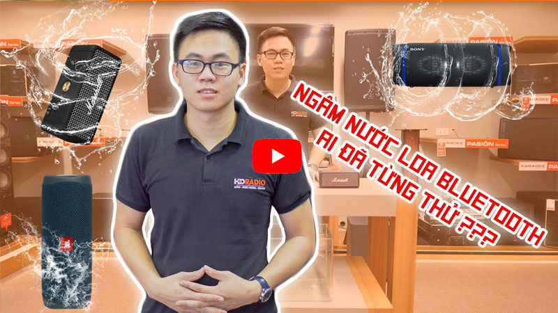 test chống nước loa bluetooth trong đó có Loa Marshall Emberton